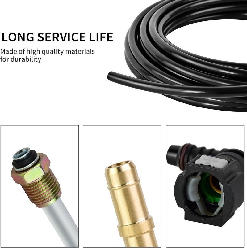 mupera 25 Feet 5/16" Fuel Line Repair Kit - Upgraded Automotive 5/16 Fuel Line Kit, Nylon/Steel Fuel Line Replacement Kit for Cars and Trucks - Image 4